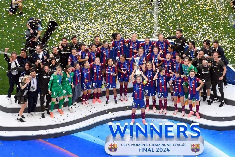 Barcelona Femenil vuelve a conquistar la Champions.