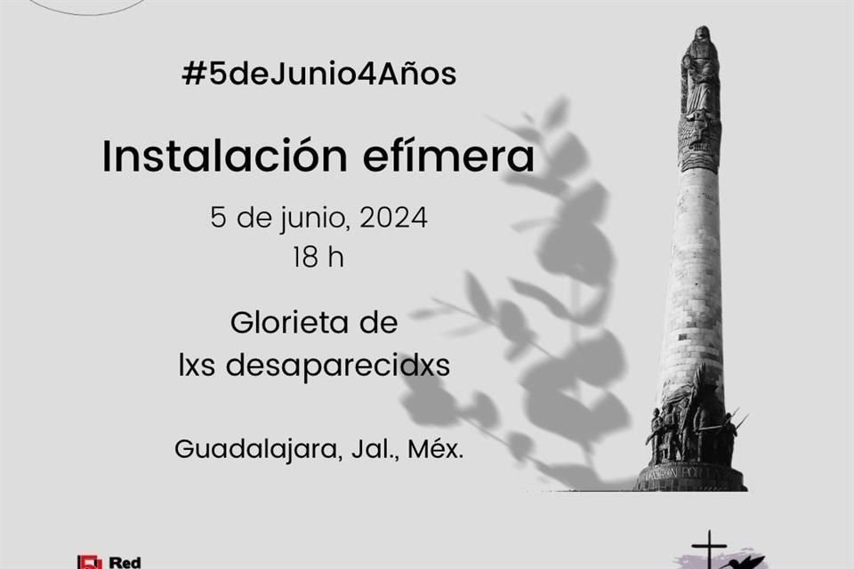 La cita es en la Glorieta de los desaparecidos.