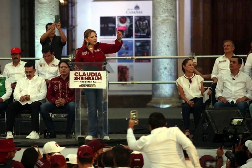 Delgadillo realizó su cierre de campaña el martes en el Instituto Cultural Cabañas.