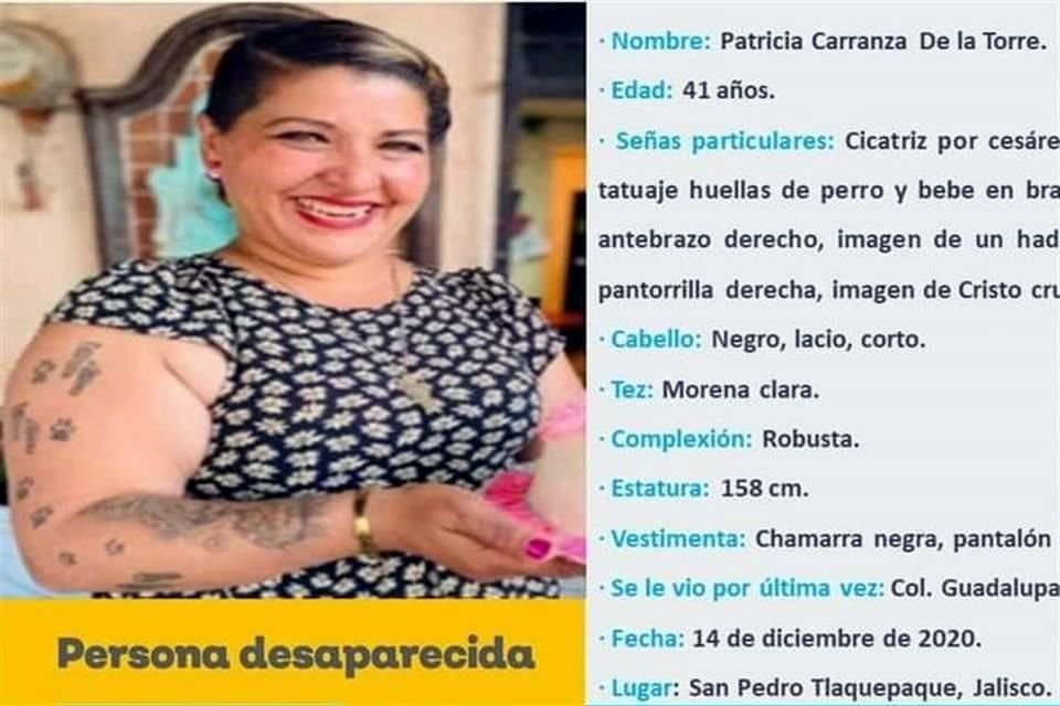 La familia de Patricia exige que se le entregue el cuerpo.