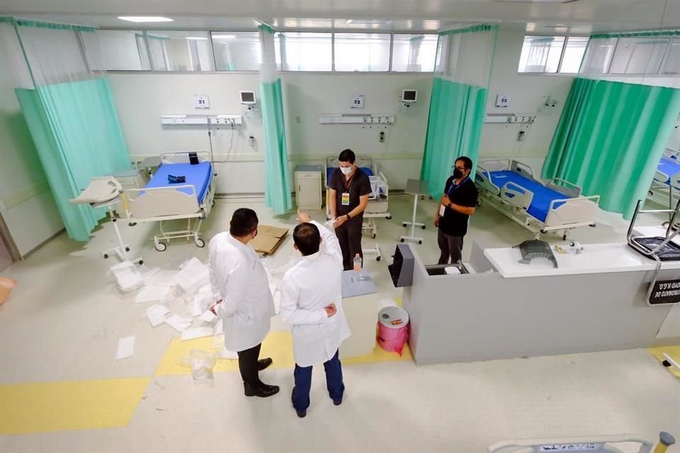El hospital tiene ahora 60 camas para pacientes graves que requieran de asistencia ventilatoria.