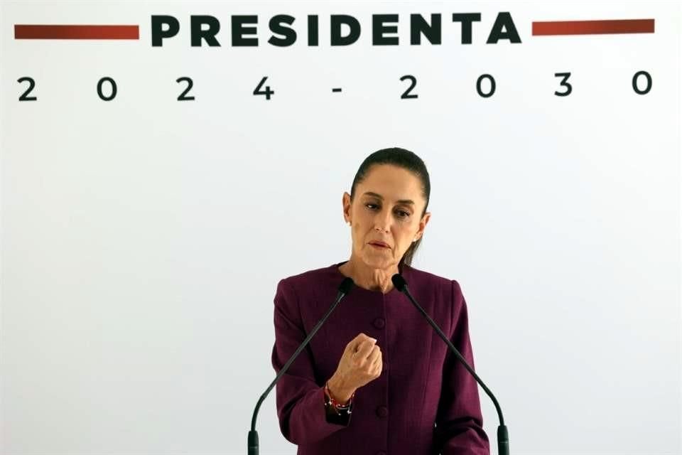 Claudia Sheinbaum informó que acompañará a AMLO en gira prevista por norte del País.