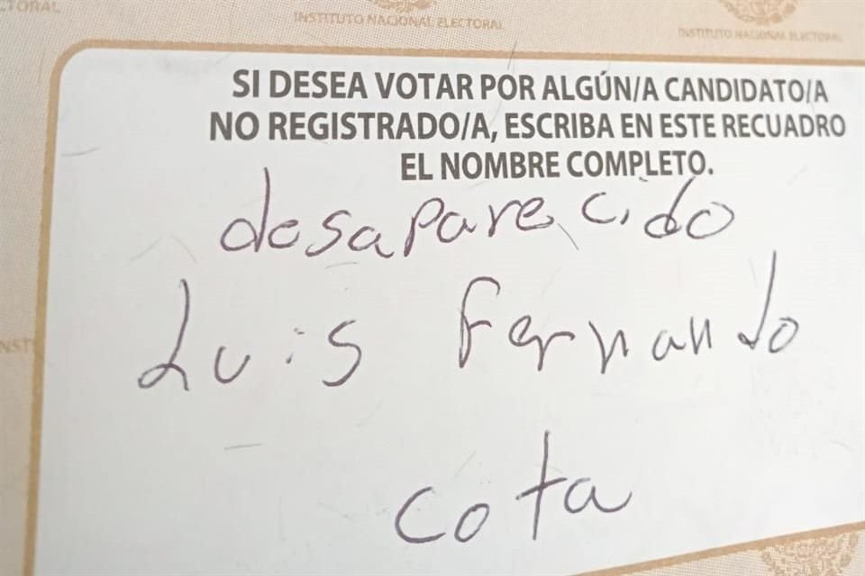 En la pasada elección, Colectivos convocaron a la campaña 'Vota por las personas desaparecidas'.