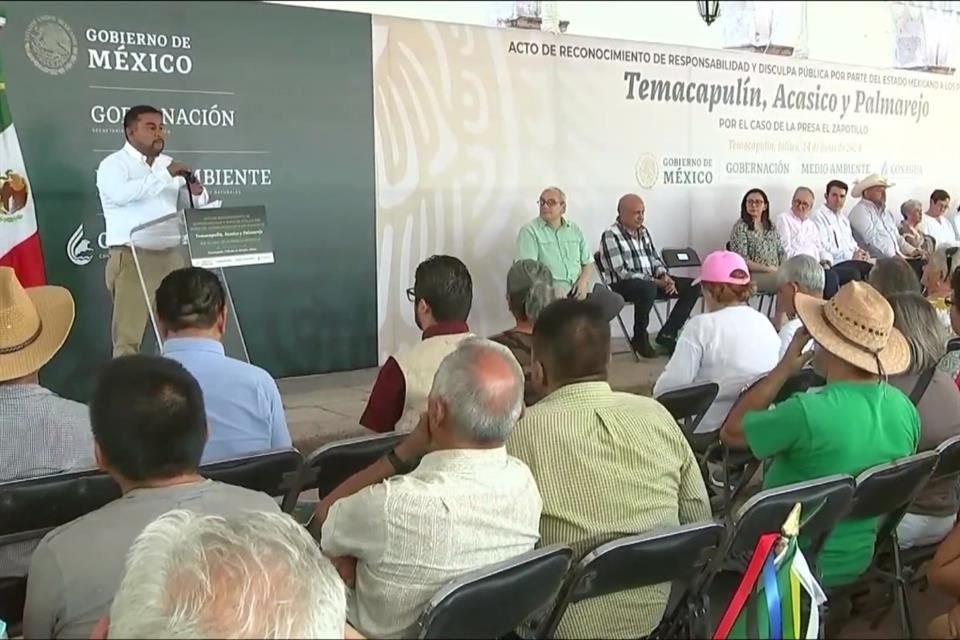 El Estado de Jalisco y la Federación hacen reconocimiento de responsabilidad a pobladores de Temacapulín, tras amague de desplazarlos por la construcción de la presa El Zapotillo.