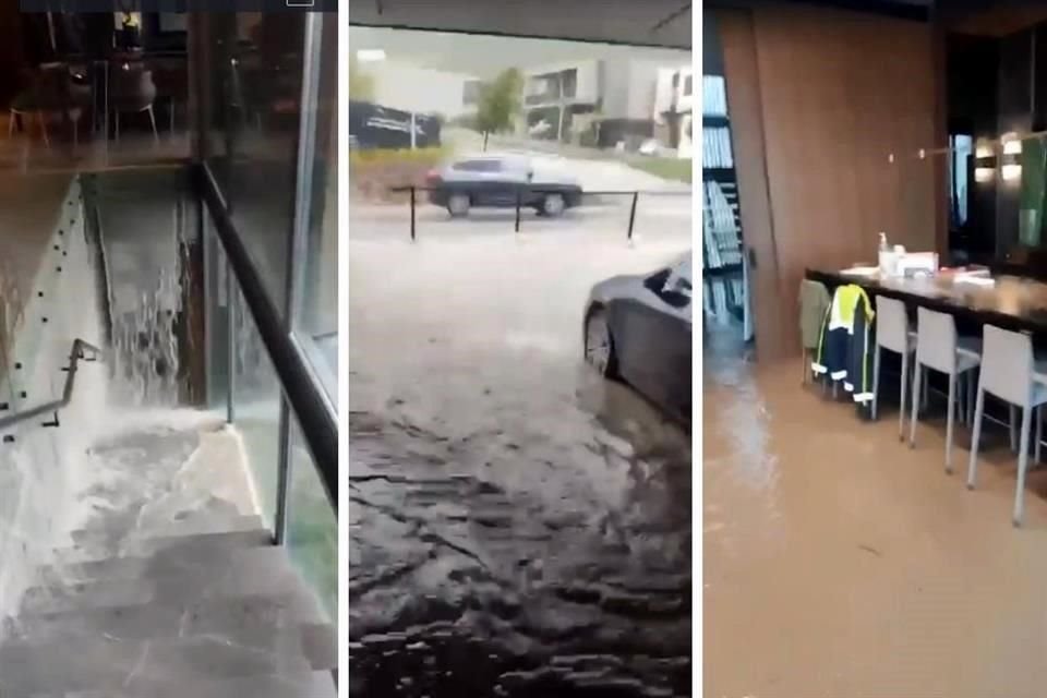 Ambos pisos de la Casa del Tec se vieron afectados por la lluvia.