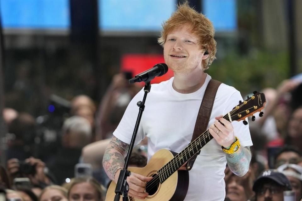 Ed Sheeran compartió el emotivo momento en X.