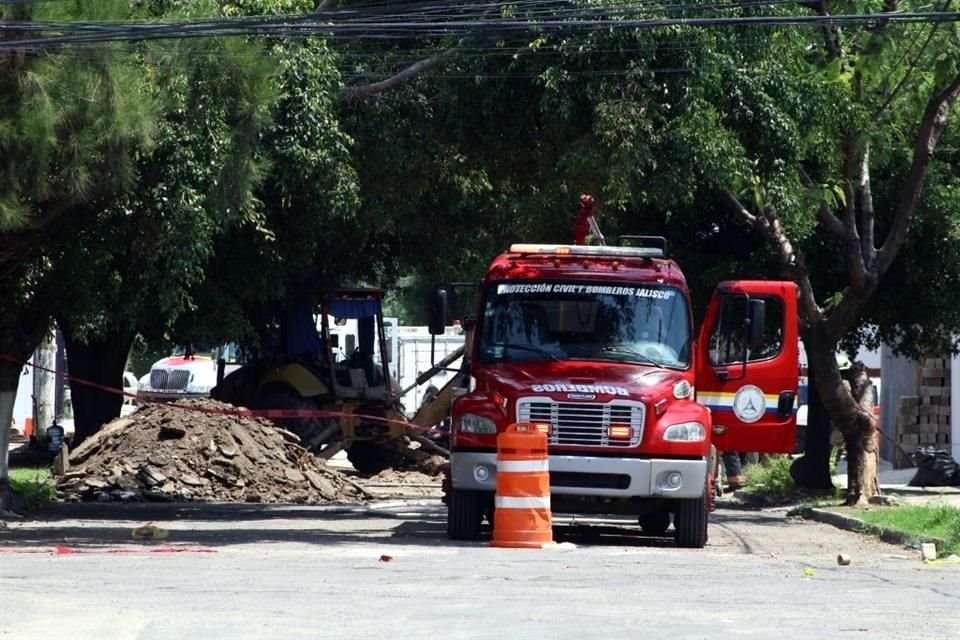 Una fuga de gas se registró en la Colonia Colli Urbano, por lo que casas, negocios y un jardín de niños fueron evacuados.