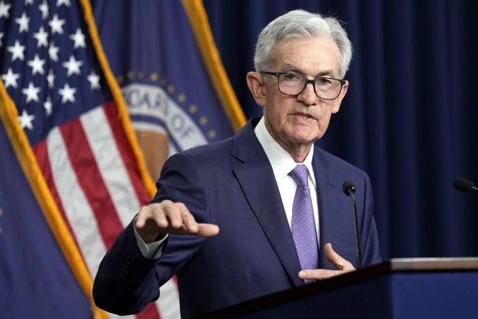 El presidente de la Reserva Federal, Jerome Powell, habla durante una conferencia de prensa en Washington.