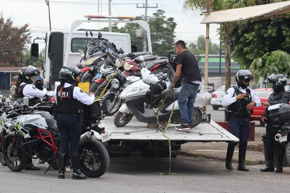Ayer, tan sólo en un ahora, se detectaron 40 motos irregulares.
