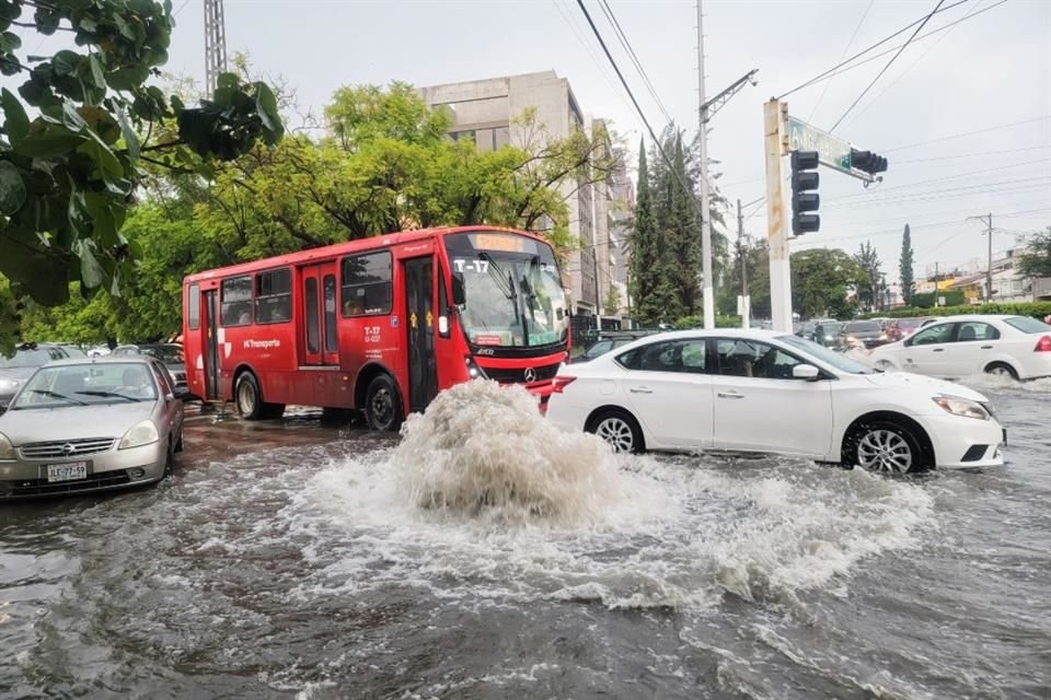 La parte sur de la Ciudad y Zapopan han presentado precipitaciones más abundantes que el resto de la Metrópoli.