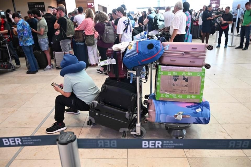 La terminal aérea de Berlín-Brandenburgo fue una de las más afectadas.