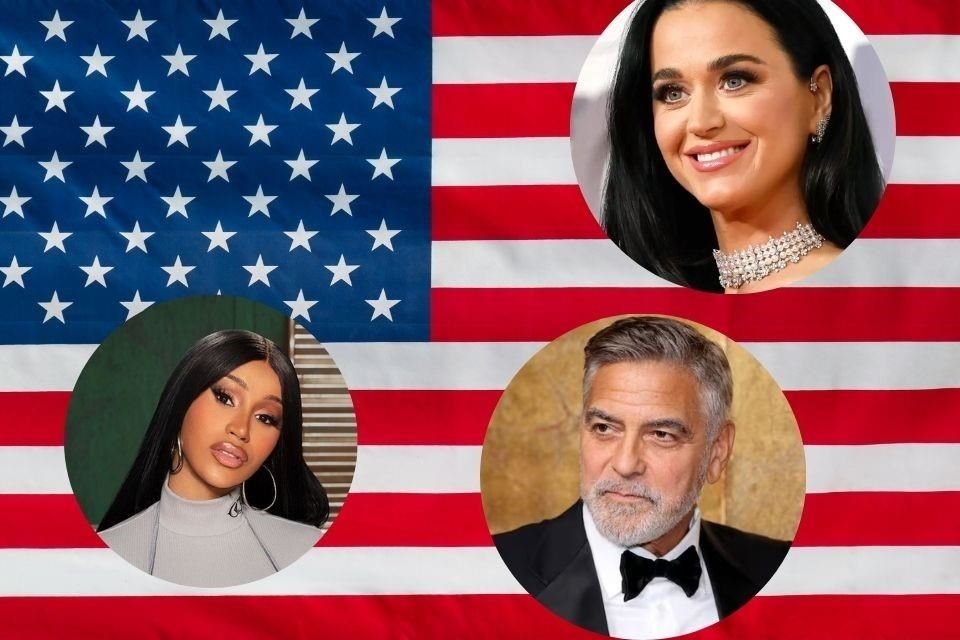 Estrellas como  Katy Perry y George Clooney apoyan a Kamala Harris para aspirar a la presidencia de EU mientras recibe impulso en internet.