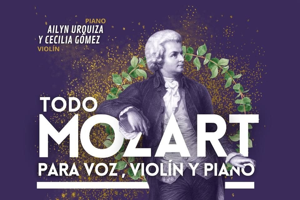 La pianista Ailyn Urquiza y la violinista Cecilia Gómez, presentarán el concierto ''Mozart para voz, violín y piano'.