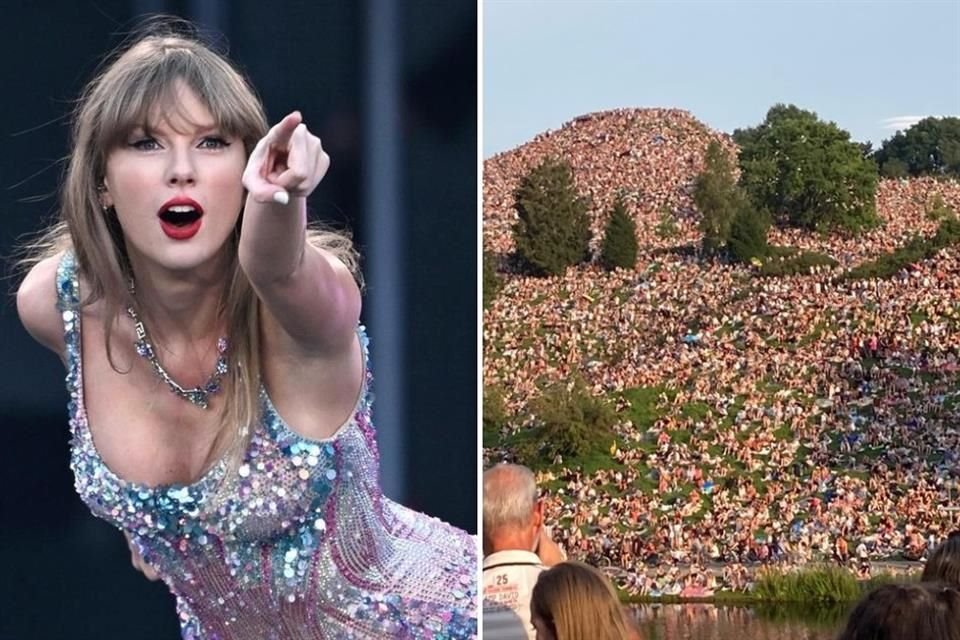 Las fotografías y videos de los Swifties reunidos en Olympic Hill se hicieron virales en las redes sociales.