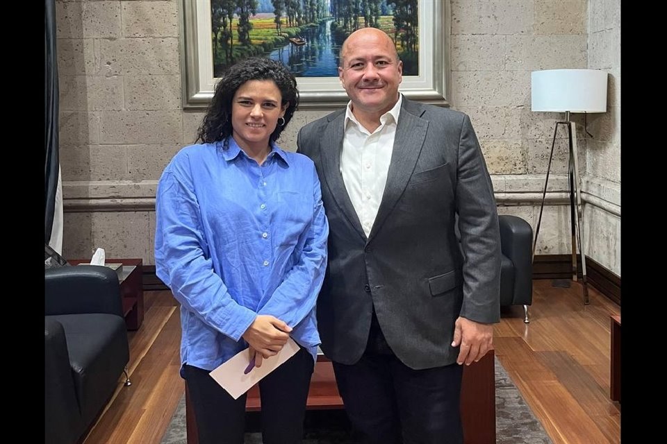 El Gobernador sostuvo ayer una reunión con Luisa María Alcalde.