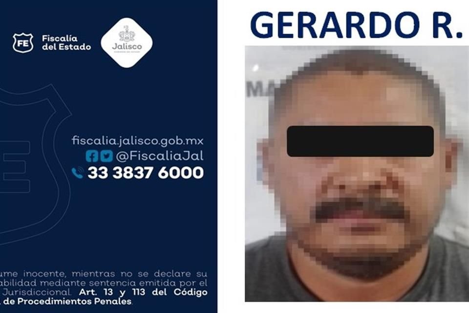 El señalado ha sido identificado como Gerardo 'R', quien fue aprehendido recientemente tras encontrarse prófugo durante varios años.