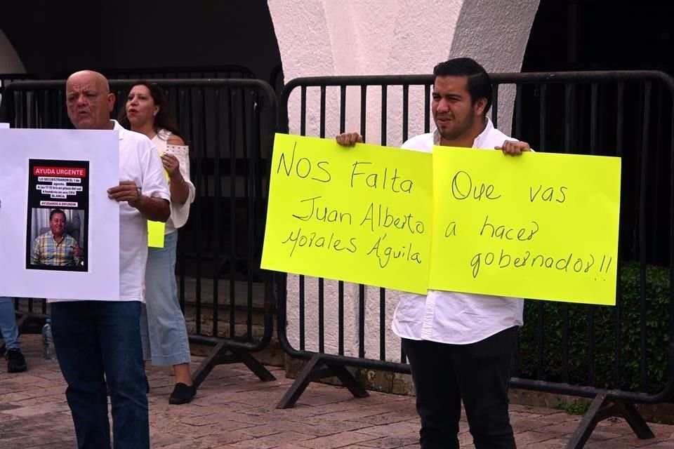 La desaparición de Juan Alberto Morales también ha provocado movilización.