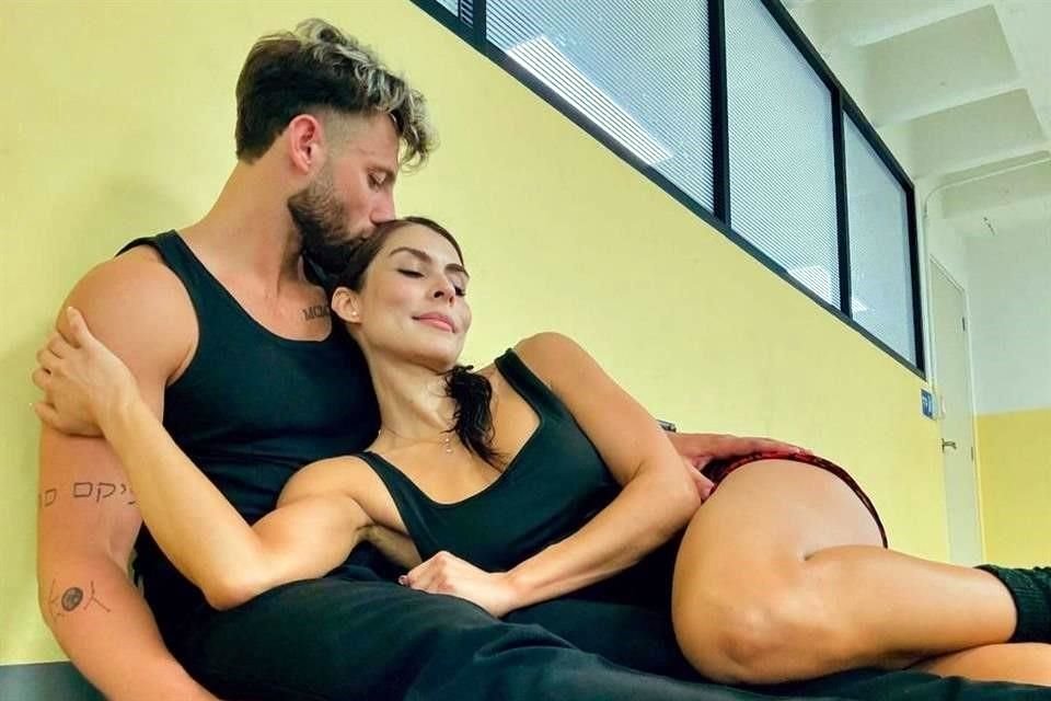 María Meón con su novio, el bailarín Allen Genkin.