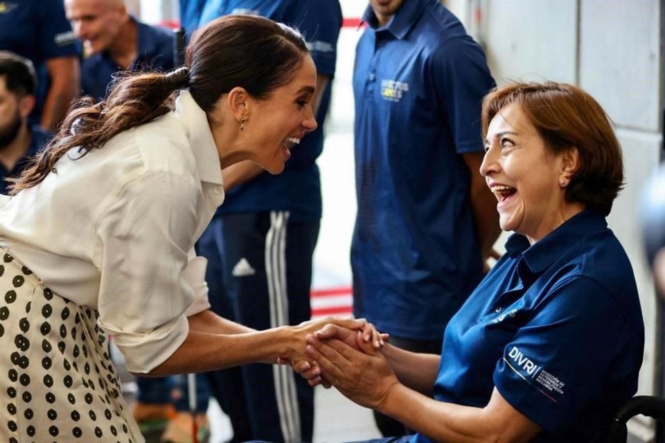 Meghan y Enrique rindieron homenaje a los veteranos heridos en combate y al equipo de Colombia de los Juegos Invictus.