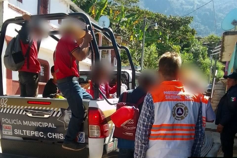 Protección Civil de Siltepec reportó la recepción de aproximadamente 53 familias en situación de vulnerabilidad del Barrio Galicias, municipio de Chicomuselo.