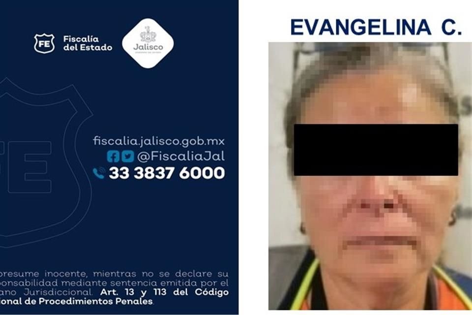 Evangelina 'C', como la identificó ayer la Fiscalía del Estado, estará en prisión preventiva.