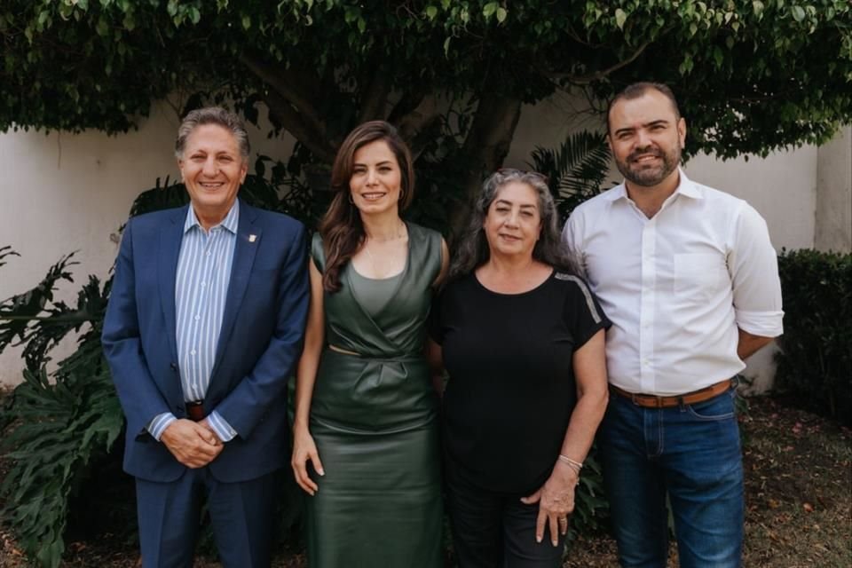 Alcaldes electos de MC, Juan José Frangie, de Zapopan; Verónica Delgadillo, de Guadalajara; Gerardo Quirino Velázquez, de Tlajomulco y Patricia Sánchez, de Zapotlanejo.