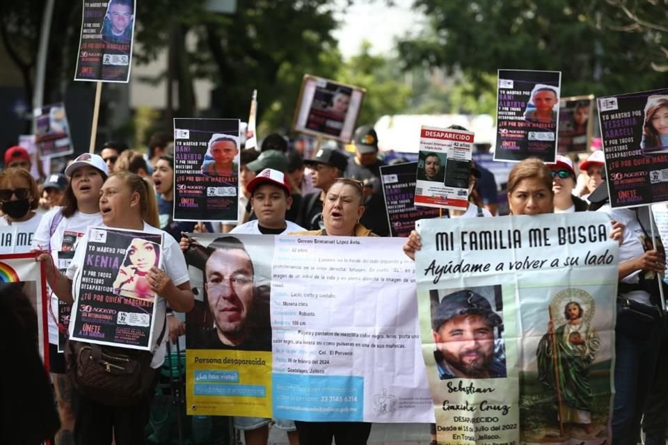 La marcha se encaminó hasta llegar a Palacio de Gobierno.