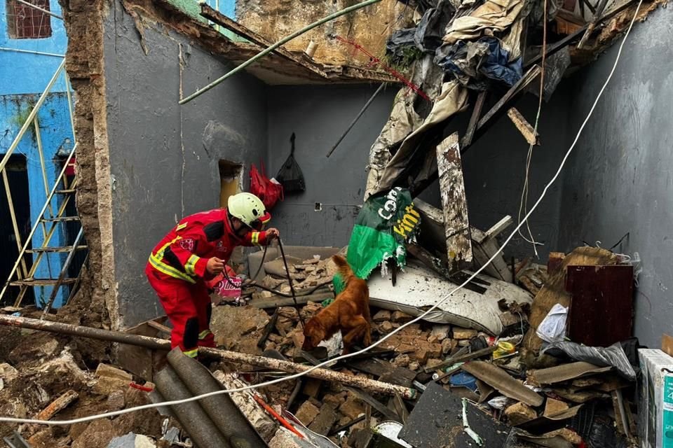 Ante el derrumbe, 5 personas resultaron heridas y 25 fueron evacuadas.