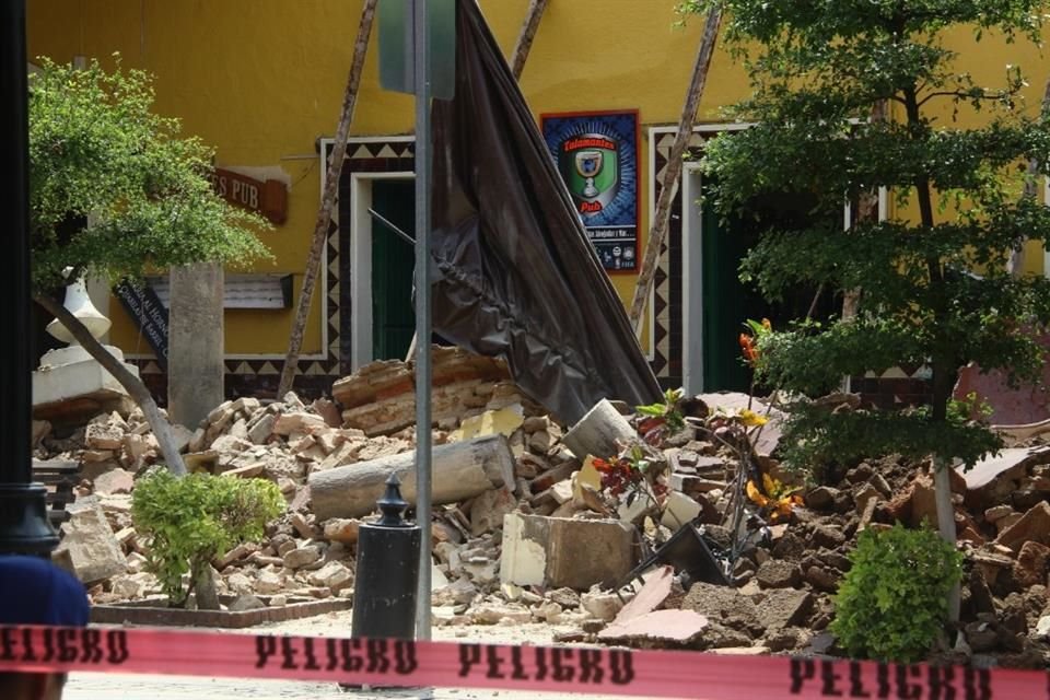 El INAH y otras dependencias harán un proyecto de intervención en El Parián de Tlaquepaque, tras el desplome de una zona el pasado martes.