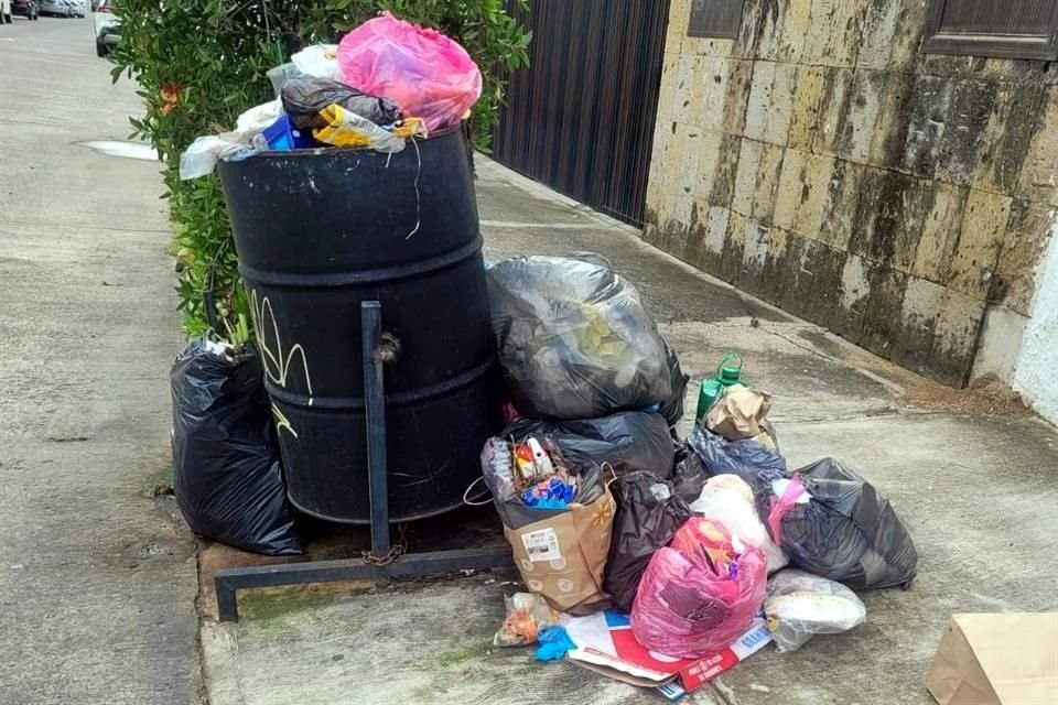 Desde hace una semana, el camión de basura no pasa por Providencia Sur.