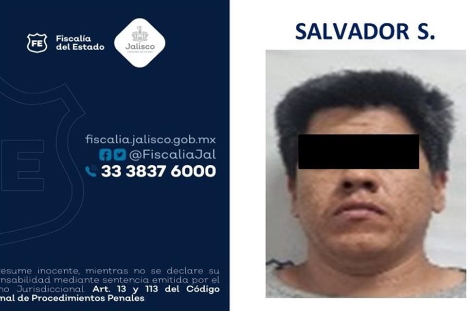 Salvador 'S' fue vinculado a proceso por feminicidio, informó ayer la Fiscalía de Jalisco.