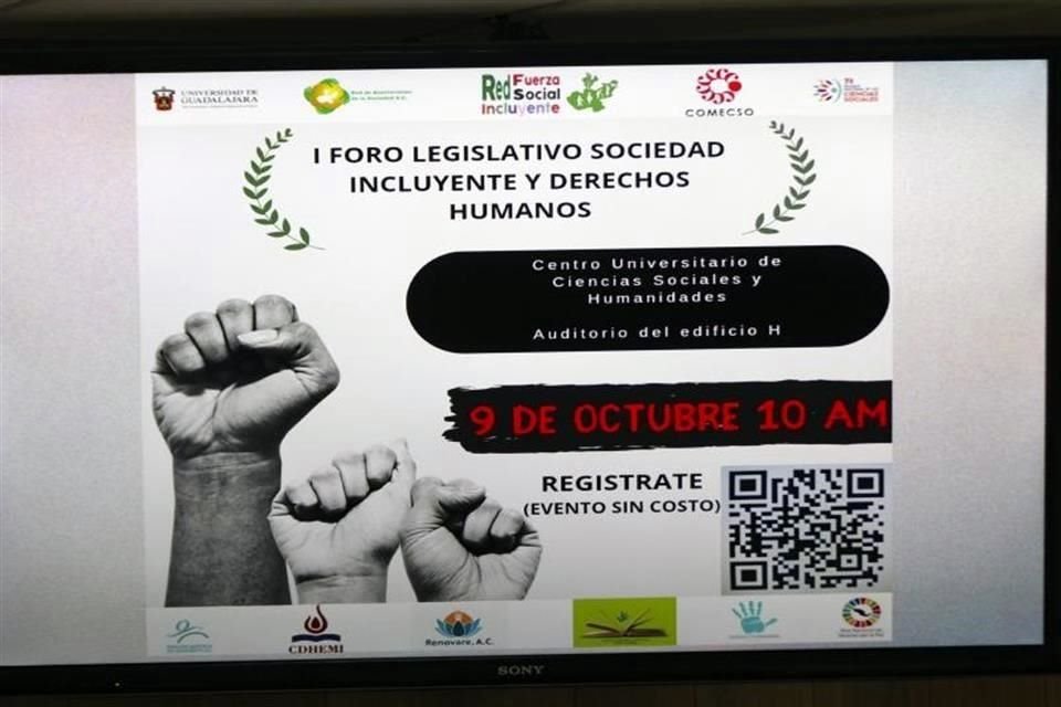 cadémicos invitaron a participar al I Foro Legislativo 'Sociedad incluyente y derechos humanos'.