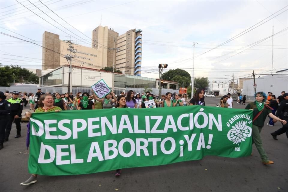 Marcharán en Guadalajara por la despenalización del aborto.