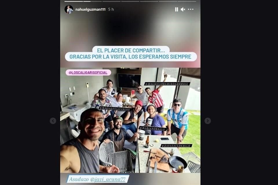 Nahuel Guzmán fue quien compartió la fotografía en su Instagram.