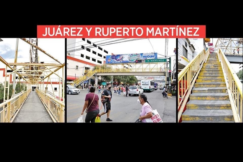 A este puente le falta pintura en casi toda su estructura, y además es común que esté sucio.