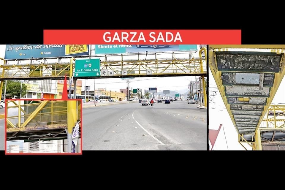 Varillas expuestas, malla rota, escalones con agujeros y daños en la lámina son algunas evidencias del deterioro.