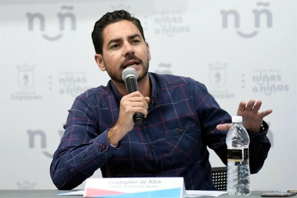 Cristopher de Alba, director de Cultura en Zapopan.