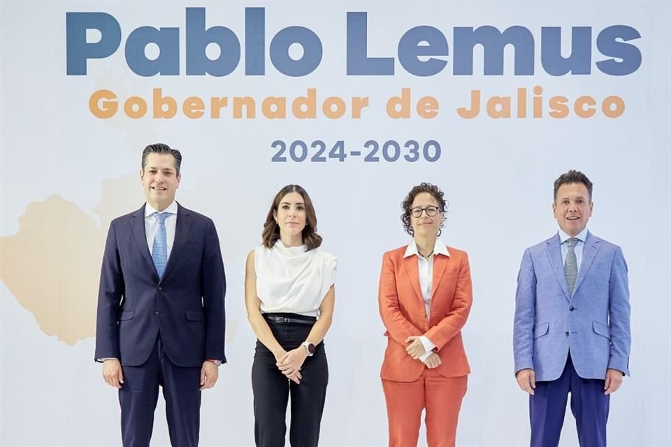 Pablo Lemus presentó a Cindy Blanco como próxima Secretaria de Desarrollo Económico, a Michelle Fridman para Turismo, y a Mauro Garza como próximo Coordinador de Desarrollo Económico.