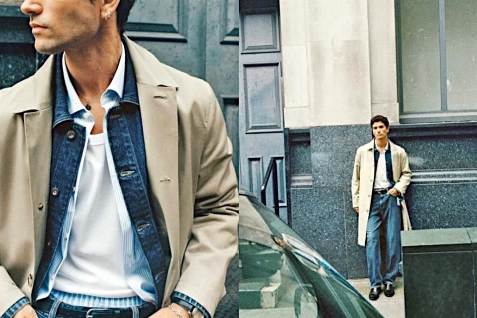 Mango propone para otoño looks para hombre basados en la mezclilla, tanto para ir a la oficina como para acudir a un coctel.