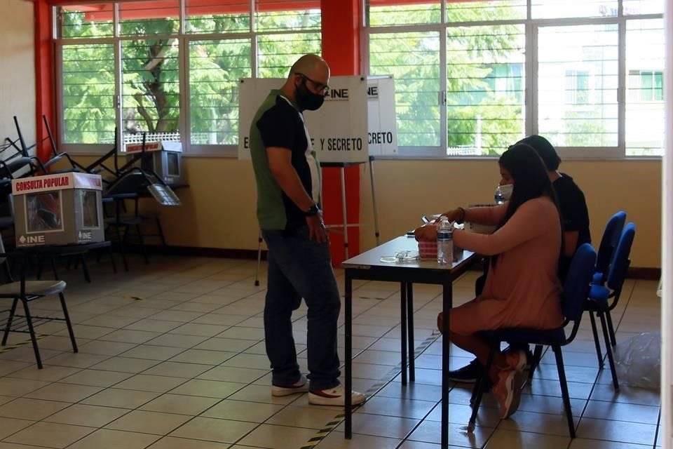 Casilla ubicada en Secundaria mixta 59 en Tlaquepaque con baja afluencia.