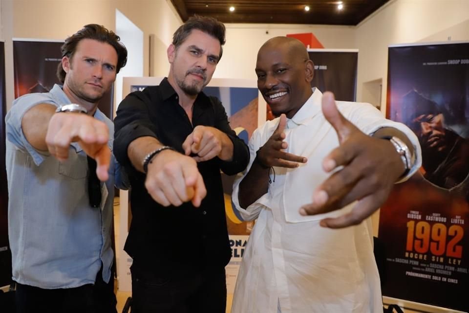 Scott Eastwood, el director Ariel Vromen y Tyrese Gibson se dijeron emocionados de promover el filme en Morelia.