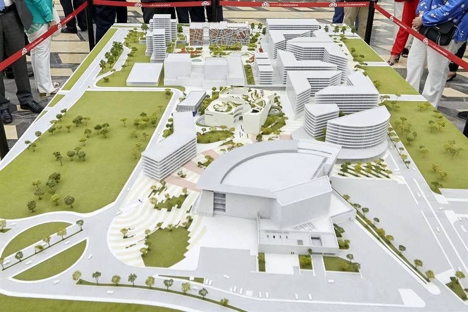 Durante un recorrido en 2019, se mostró esta maqueta del Plan Maestro del CCU.