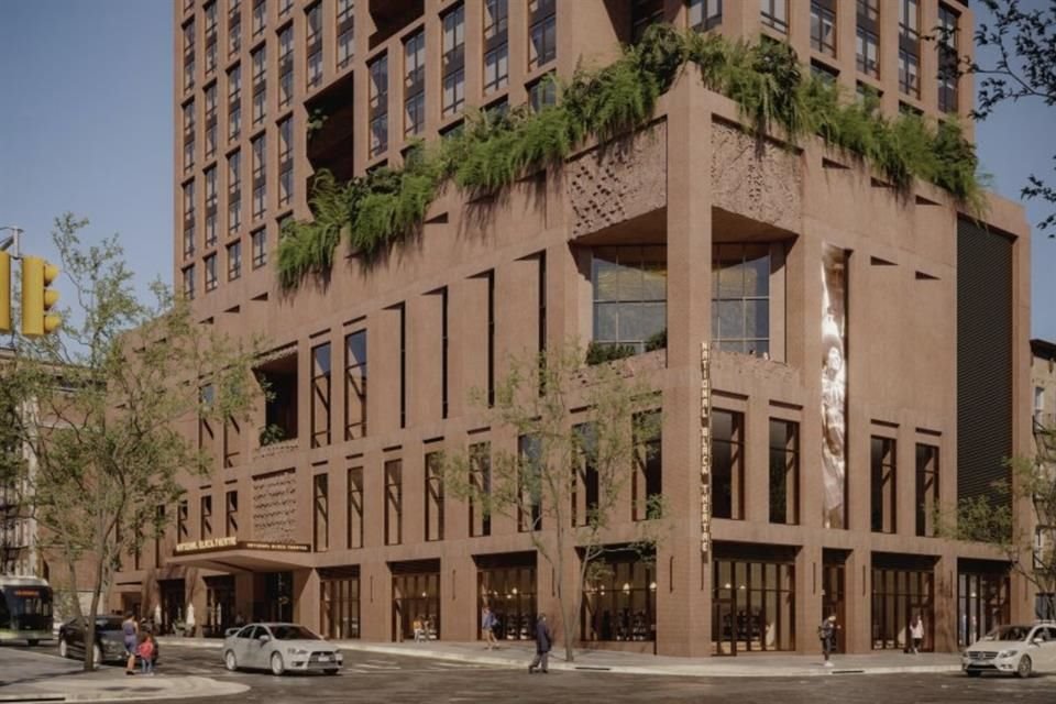 Edificio Ray Harlem, desarrollo inmobiliario en Nueva York, que será sede del National Black Theatre, bajo el diseño de Frida Escobedo.