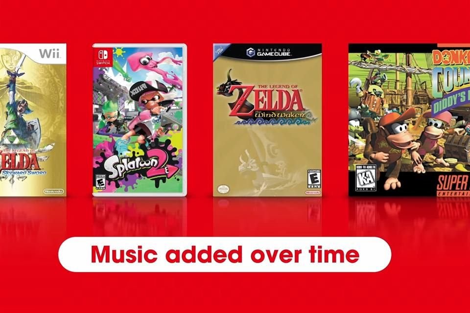 Nintendo Music ofrece la posibilidad de escuchar y descargar soundtracks de clásicos como Super Mario y Zelda.