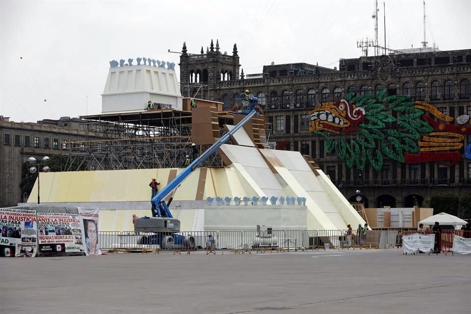 Las obras para levantar la maqueta iniciaron el 28 de julio. El 13 de agosto serán centro de las conmemoraciones por los 500 años de la caída de Tenochtitlan.