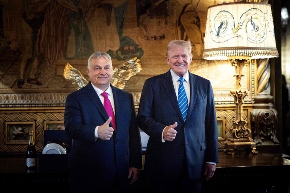 El Primer Ministro Viktor Orban y Donald Trump, el 11 de julio del 2024.