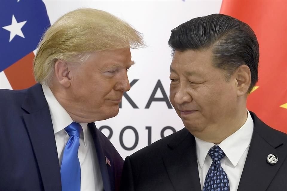 El entonces Presidente Donald Trump y su homólogo chino Xi Jinping durante una reunión en 2019.