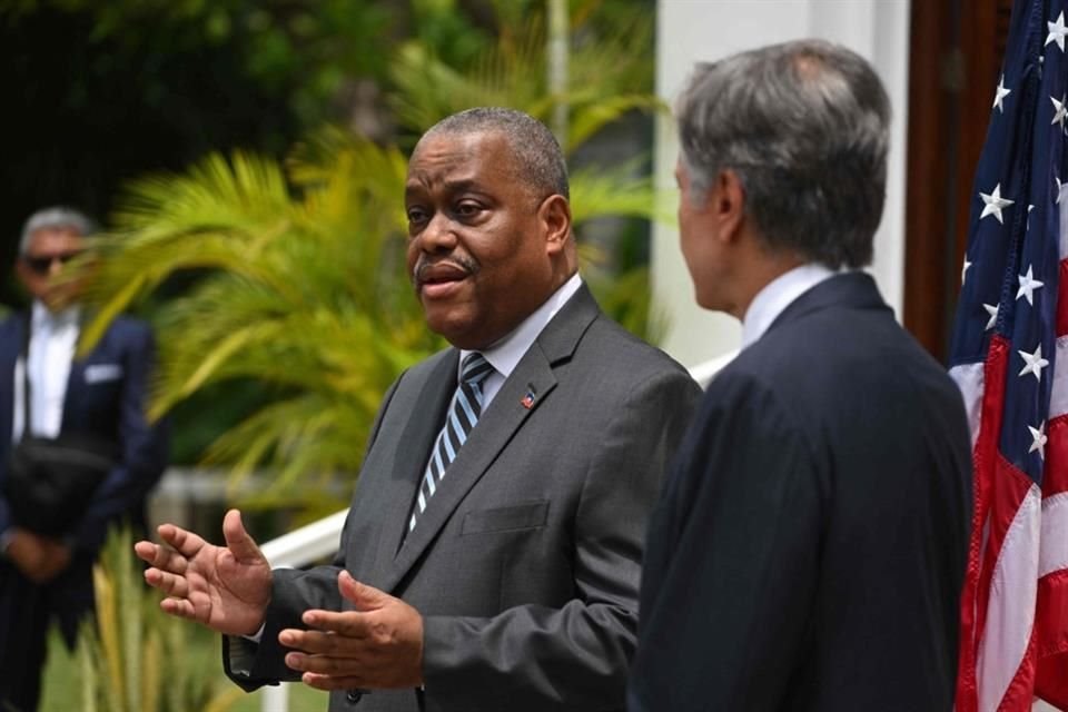 El Primer Ministro interino Garry Conille durante una conferencia de prensa en Puerto Príncipe, el 5 de septiembre del 2024.