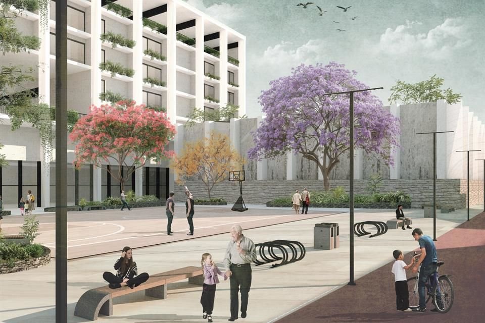 Render del proyecto de reactivación de Analco realizado por alumnos y profesores del ITESO.