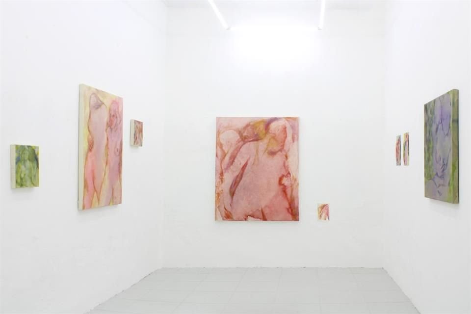 Vista de la exposición de Julieta Beltrán Lazo en Palmera, galería de Guadalajara.